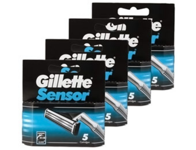 20 Gillette Sensor Replacement Cartridges