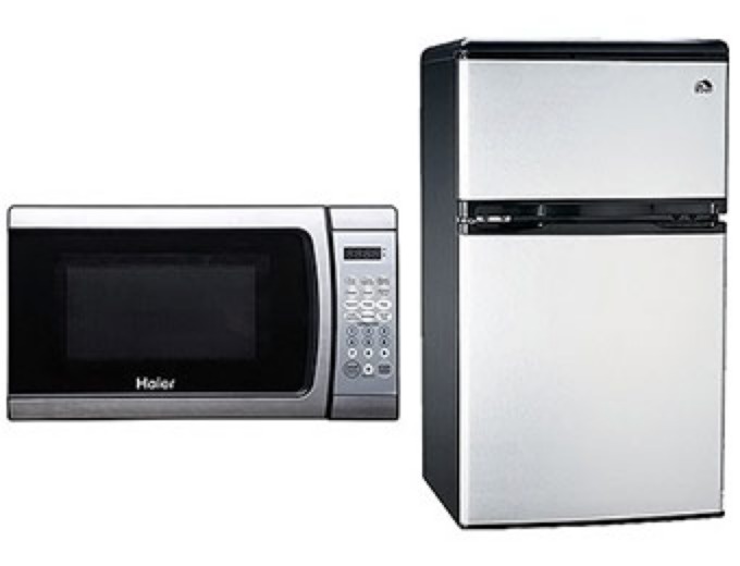 Igloo Refrigerator Freezer & Haier Microwave