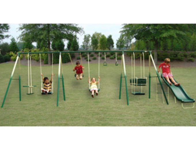 The Adventure Play 8-Leg Swing Set