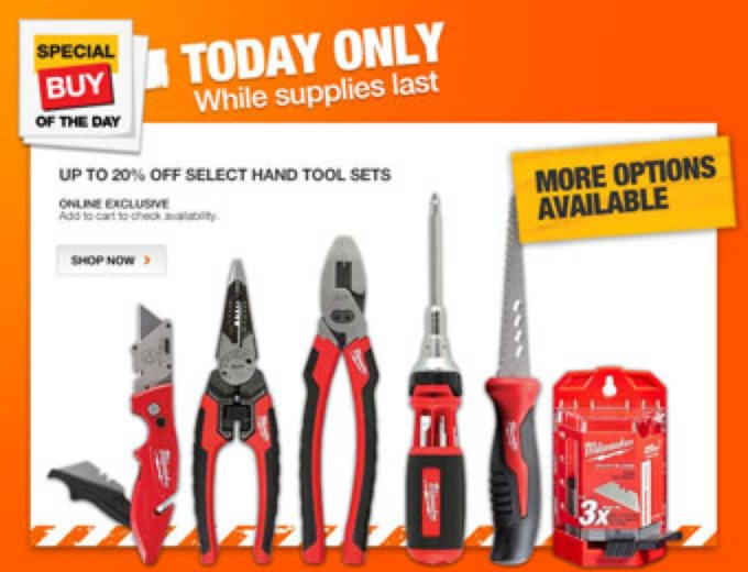 Hand Tool Sets at Home Depot + FS