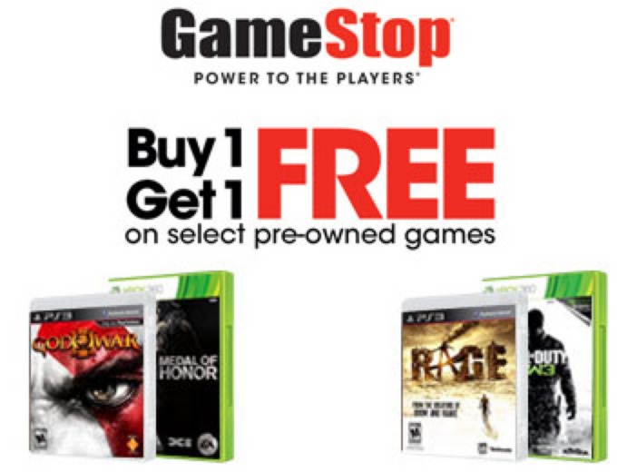 Deal: BOGO Free Pre-Owned Video Games at GameStop