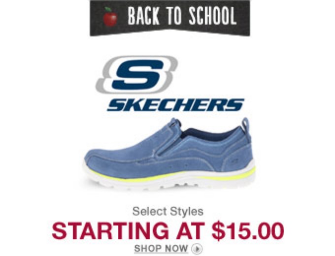 Back to School Deals on Skechers Footwear