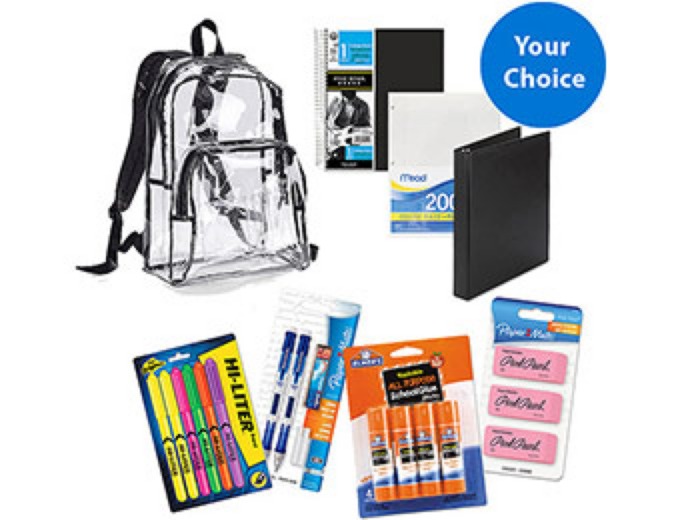 Backpack & School Supplies Value Bundle
