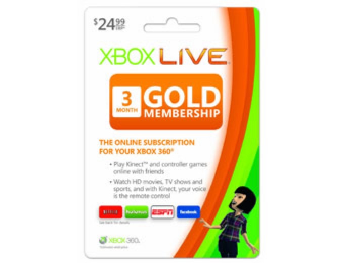 Xbox 360 Live 3 Month Gold Membership