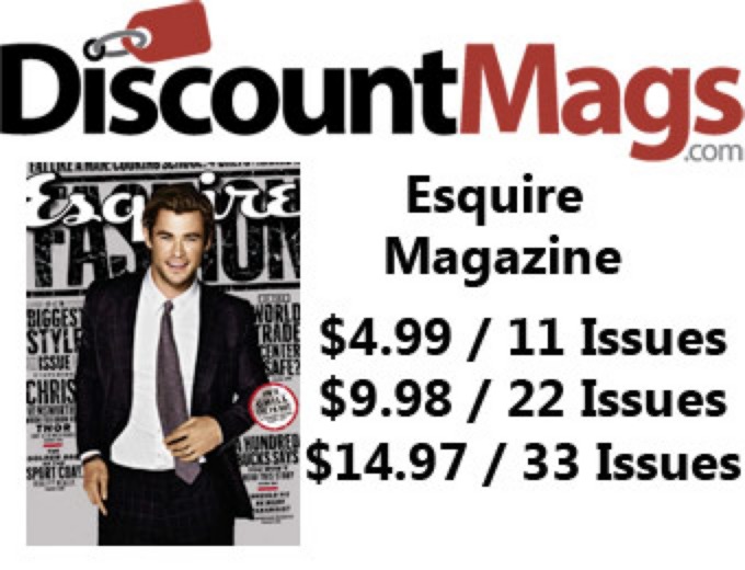 Esquire Magazine Annual Subscription