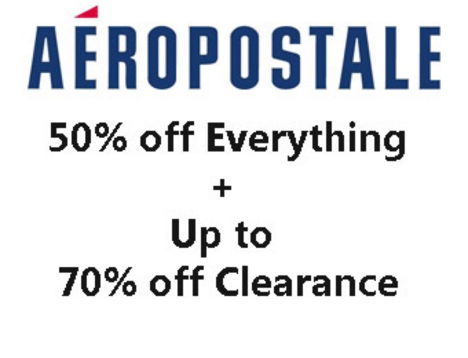 Everything, 70% off Clearance @ Aerpostale