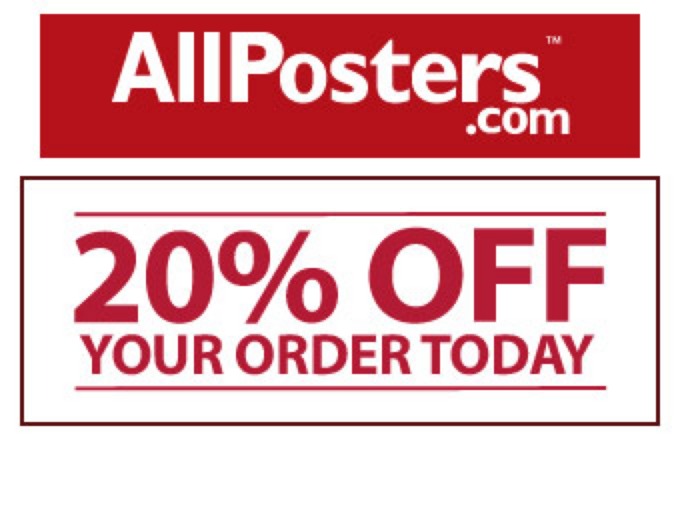 Extra 20% off Your Purchase at Allposters.com
