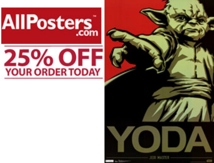 Extra 25% off Everything at Allposters.com