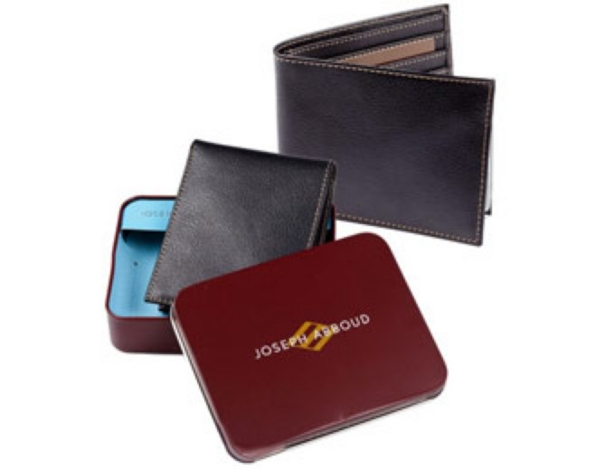 Joseph Abboud Passcase Leather Wallet + FS
