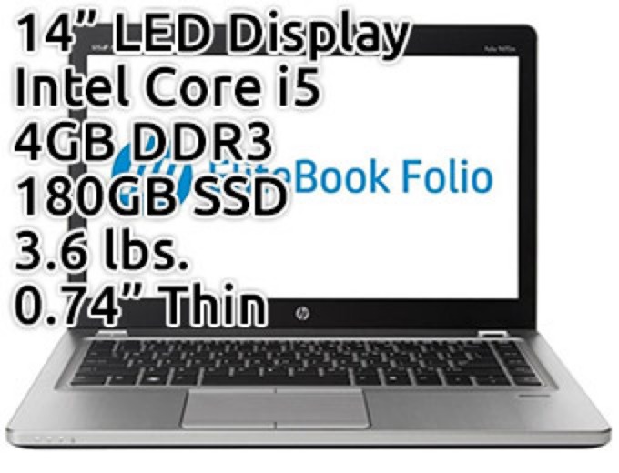 HP EliteBook Folio C6Z63UT 14" Ultrabook