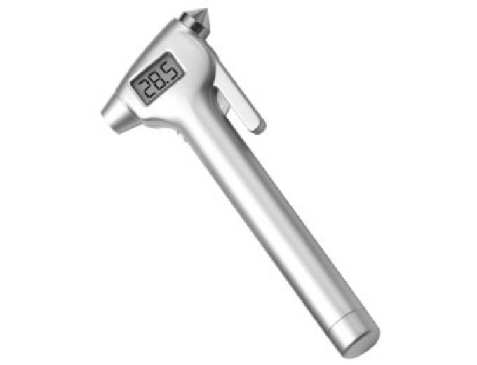 Accutire Tire Gauge with Emergency Hammer