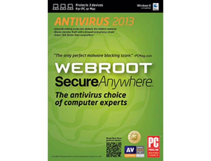 Free After Rebate: Webroot SecureAnywhere Antivirus 2013
