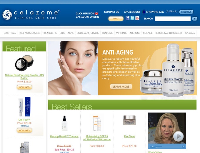 Celazome Skincare Coupons & Promo Codes