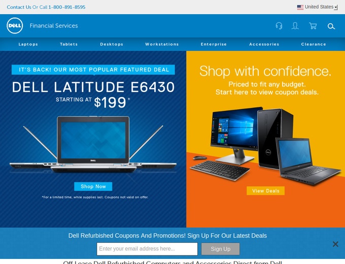 Dell Financial Services Coupons & Dell Refurbished Promo Codes