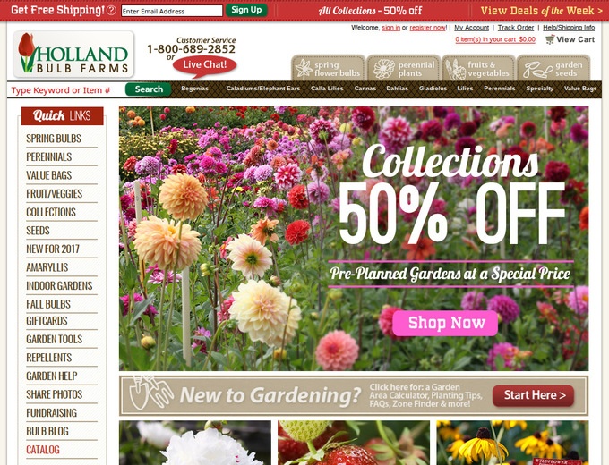 Holland Bulb Farms Coupons & Promo Codes
